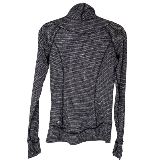 Lululemon Think Fast Pullover Coco Pique Black / Black- Size 6 - Picture 5 of 14